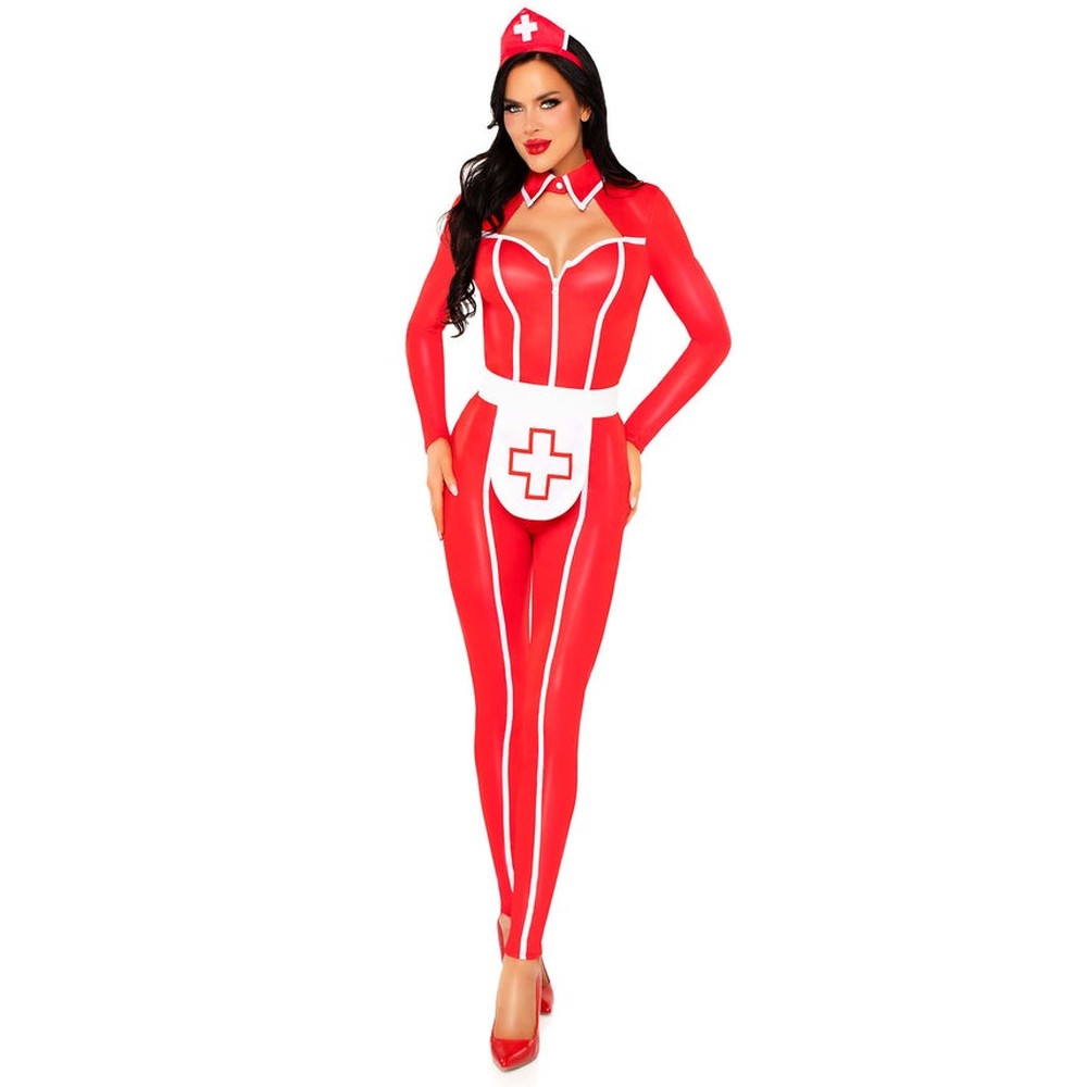 Leg Avenue - Hospital Heartbreaker Kostüm - Rot